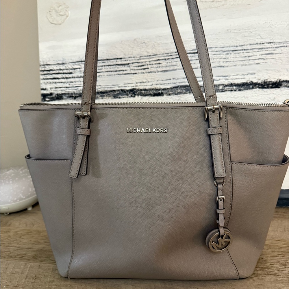 Michael Kors Taupe Tote Bag